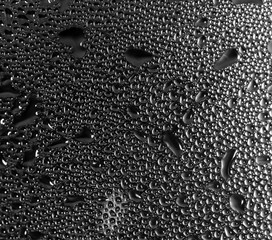 Drops of water on glass as a background