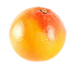 Ripe pomelo is isolated on a white background