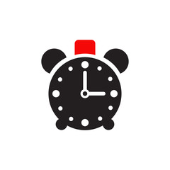 Clock icon logo design vector template