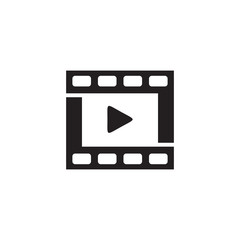 Movie or film company logo design vector template