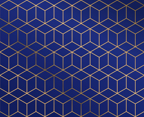 Golden lines. Geometric pattern background. Luxury style. Vector illustration.