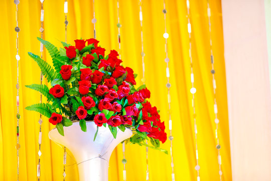 Flower bouquet for wedding ceremony 