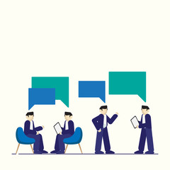 Group of People business Discussing