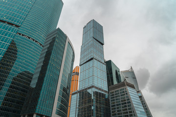 Fototapeta na wymiar Moscow, Russia - 10.20.2019: Moscow City Towers 