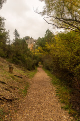 Fototapeta na wymiar The Lobos River Canyon in the province of Soria