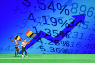 Belgique pays belge drapeau patriote chiffre finances business