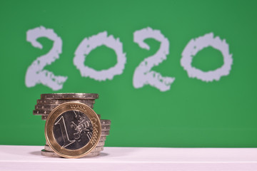 euro argent finances banques bourse change pieces 2020