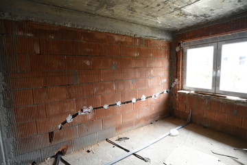 interior of a building under construction