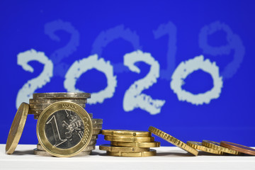 euro argent finances banques bourse change pieces 2020 2019