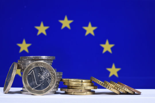 euro argent finances banques bourse change pieces europe