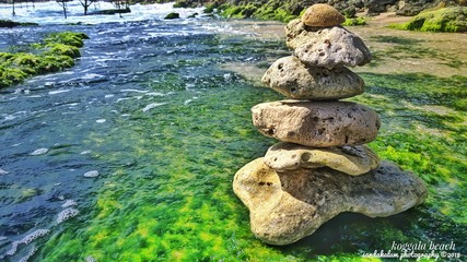 stones in water