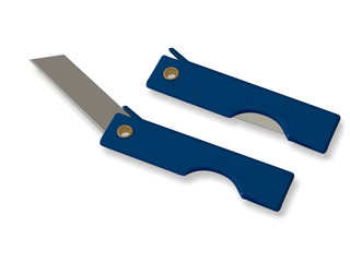 pencil knife on a white background,with clipping path