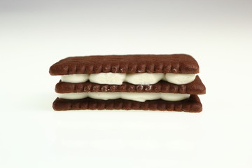 Chocolate Cream Cookie Sandwich