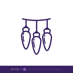 Pictograph of lights for template logo, icon, and identity vector designs