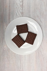 Chocolate Cream Cookie Sandwich