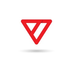 modern letter V logo, icon and template