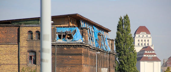 wracked building in dresden