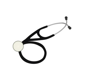 Medical doctor's stethoscope. vector illustration