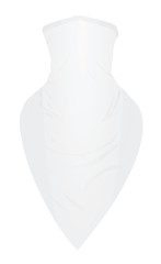 white neck scarf. vector illustration