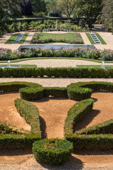  the garden of Chateau des Milandes, a castle  in the Dordogne, from the forties to the sixties of the twentieth century belonged to Josephine Baker. Aquitaine, France