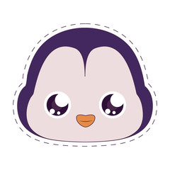 Kawaii penguin cartoon vector design