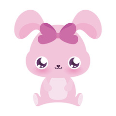 Cute rabbit cartoon vector design