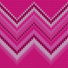 Cashmere zig zal lines knitted texture geometric  - obrazy, fototapety, plakaty