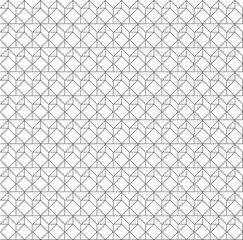 Pattern with thin straight lines and geometric shapes. Abstract linear stylish texture. Monochrome modern background. Linear graphic illustration. - Vector