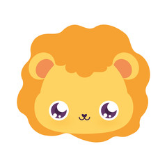 Cute lion cartoon vector design