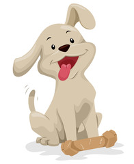 Dog Teether Illustration