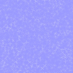 Hand Drawn white Snowflakes Christmas Seamless Pat