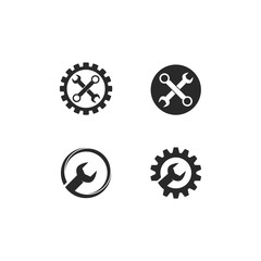 service icon Logo Template vector icon illustration