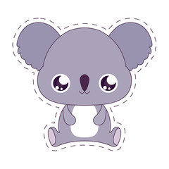 Kawaii koala cartoon vector design