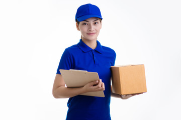 female delivery staff