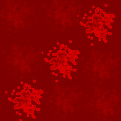 red background texture vintage with red spots