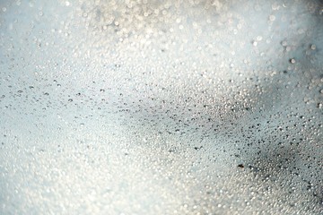 water drops on the glass