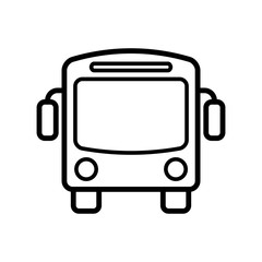 bus - transportation icon vector design template