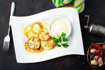 fried yellow zucchini