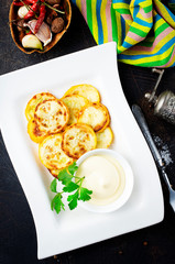 fried yellow zucchini