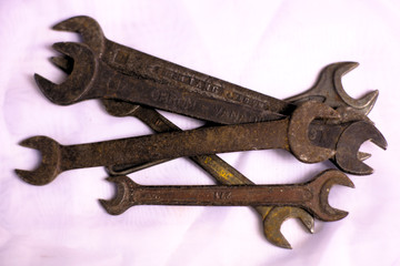 tools wrench metal pliers hammers