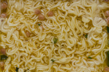 Chinese instant noodles close-up. texture and background.