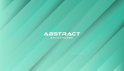 Green abstract geometric background. Modern shape concept