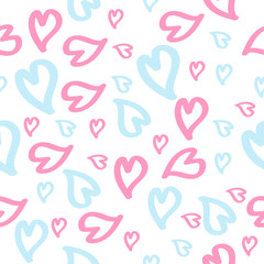 hand draw heart vector design for card,website and valentine's day.