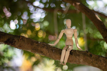 mannequin in miniature world