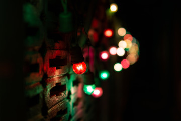 colorful christmas lights