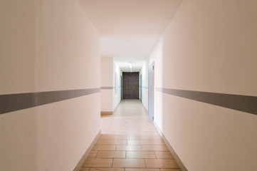 Russia, Omsk- August 05, 2019: interior room apartment. public place, staircase