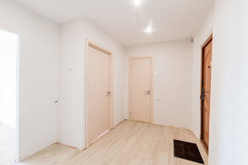 Russia, Moscow- August 05, 2019: interior room apartment modern bright cozy atmosphere. general cleaning, home decoration, preparation of house for sale