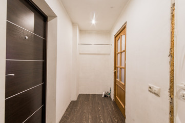 Russia, Moscow- August 05, 2019: interior room apartment modern bright cozy atmosphere. general cleaning, home decoration, preparation of house for sale