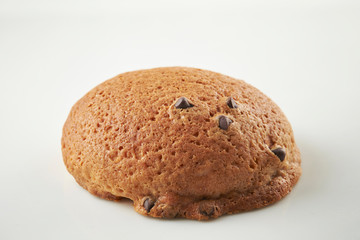 Chocolate chip round shape bread 