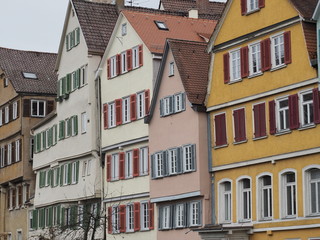 Fototapeta premium Universitätsstadt Tübingen - Neckarfront